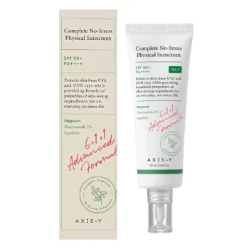 اكسس واي واقي الشمس فيزيائي بدون اجهاد 50 مل | Axis Y Complete No-Stress Physical Sunscreen ver 50 ml