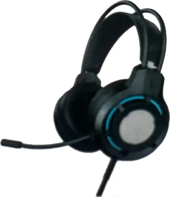 FOREV Wired USB Gaming Headset, Led Light, Built In- Microphone, Black, FV-M13