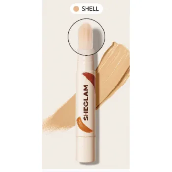 شيجلام كونسيلر بيلد براش بفرشاة لتغطية كاملة لاخفاء عيوب البشرة - شال  |  Sheglam full coverage build brush concealer - SHALL
