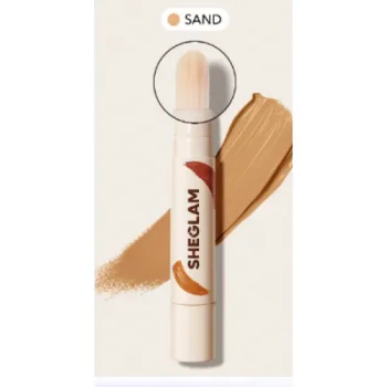 شيجلام كونسيلر بيلد براش بفرشاة لتغطية كاملة لاخفاء عيوب البشرة - ساند |  Sheglam full coverage build brush concealer - SAND