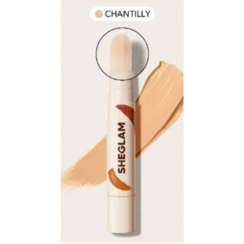 شيجلام كونسيلر بيلد براش بفرشاة لتغطية كاملة لاخفاء عيوب البشرة - شانتيلي|  Sheglam full coverage build brush concealer - CHANTELLY