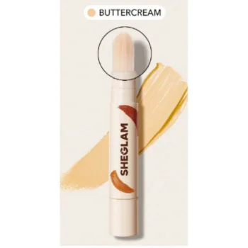 شيجلام كونسيلر بيلد براش بفرشاة لتغطية كاملة لاخفاء عيوب البشرة - بيتر كريم  |  Sheglam full coverage build brush concealer - BUTTERCREAM
