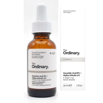 ذا أورديناري سيروم حمض أسكوربيك 8% + ألفا أربوتين 2% لتفتيح وتوحيد لون البشرة 30 مل | The Ordinary Ascorbic Acid 8% + Alpha Arbutin 2% 30ml