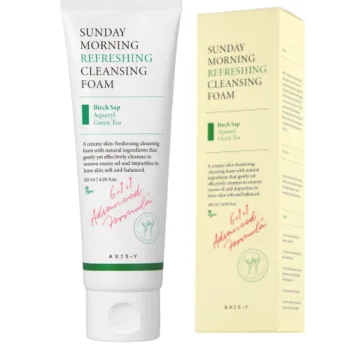 اكسس واي غسول رغوي صن داي مورنينغ لتنظيف عميق وتهدئة البشرة – 120مل  |   Axis Y Sunday Morning Refreshing Cleansing Foam 120ml