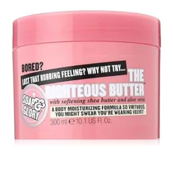 سوب اند جلوري مرطب ذا رايتس باتر مع خلاصة الصبار والشيا لترطيب وتغذية البشرة 300 مل | Soap & Glory The Righteous Butter Body Butter 300ml