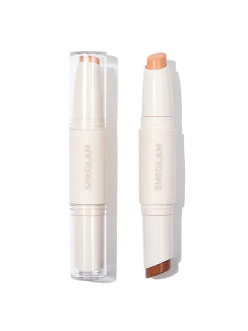 قلم كونتور دابل من شيجلام |SHEGLAM COLOR & SCULPT STICK NUDE & COCOA
