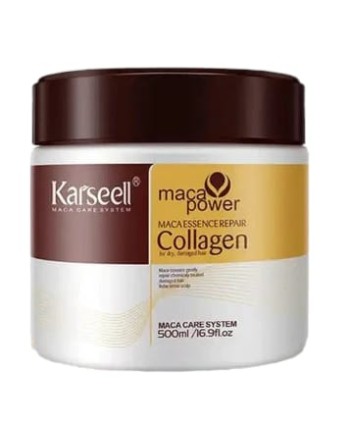 كارسيل ماسك الكولاجين لإصلاح الشعر بعمق بزيت الأرجان والكولاجين 500 مل |  Karseell Collagen Hair Treatment Argan Oil Collagen Hair Mask Essence 500ml