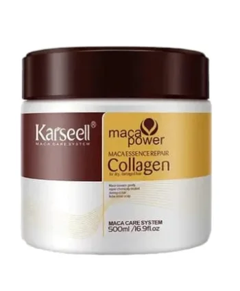 كارسيل ماسك الكولاجين لإصلاح الشعر بعمق بزيت الأرجان والكولاجين 500 مل |  Karseell Collagen Hair Treatment Argan Oil Collagen Hair Mask Essence 500ml