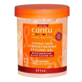 كانتو جل تصفيف الشعر بزيت الخروع الجامايكي الأسود - 524 جرام   |  Cantu Styling Gel with Jamaican black castor oil -524 g