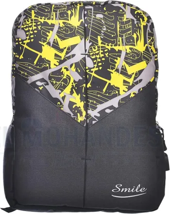 Smile Laptop Backpack Unisex Travel School Bag 3 Pieces