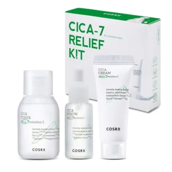 مجموعة كوزركس سيسا 7 ريليف للعناية وتهدئة البشرة الحساسة | COSRX Cica-7 Relief Kit