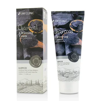 3دبليو كلينيك فوم تنظيف الفحم 100مل | 3W CLINIC Charcoal Cleansing Foam 100ml