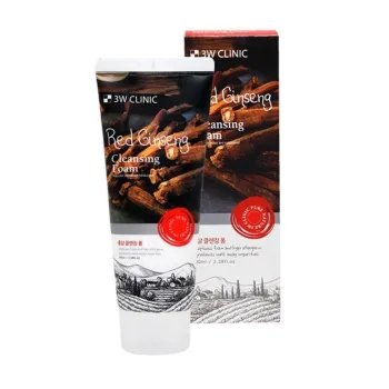 3دبليو كلينيك ريد جينسنغ كلينزينغ فوم 100مل | 3W Clinic Red Ginseng Cleansing Foam 100ml