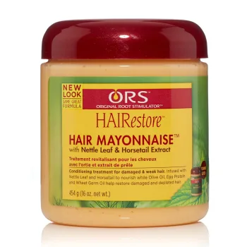 او ار اس ماسك مايونيز الشعر بأوراق نبات القراص وبروتين البيض 454جم | ORS Hair Mayonnaise Mask with Nettle Leaf and Egg Protein 454g