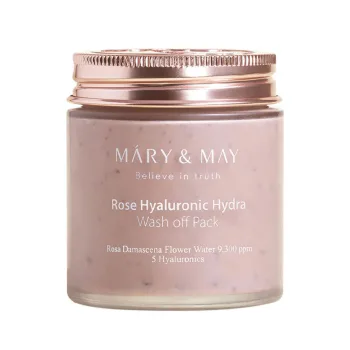 ماري آند ماي روز هايالرونيك هايدرا واش أوف باك 125جرام | Mary & May Rose Hyaluronic Hydra Wash Off Pack 125gm
