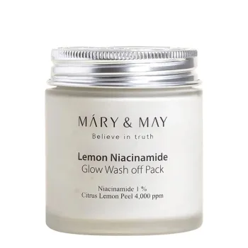 ماري آند ماي ليمون نياسيناميد جلو واش أوف باك 125جرام | Mary & May Lemon Niacinamide Glow Wash Off Pack 125gm