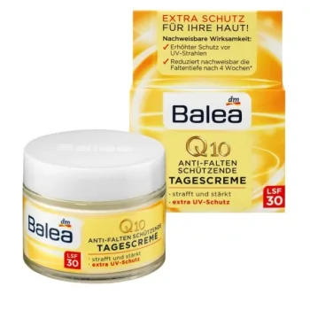 باليا كريم Q10 للنهار واقي ومضاد للتجاعيد بمعامل حماية 30 spf ا Balea Q10 Anti wrinckles Day Cream Spf30