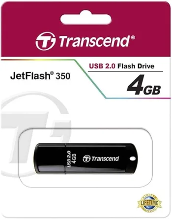 Transcend Jetflash 350 4GB USB Flash Drive (TS4GJF350)