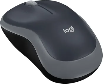 Logitech M185 Wireless Mouse, 2.4GHz with USB Mini Receiver, 12-Month Battery Life, 1000 DPI Optical Tracking, Ambidextrous PC/Mac/Laptop - Swift Gray