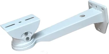 90° Viewing Area Security Camera Mount Bracket Stand for Bullet & Box Camera, White (8 inch)