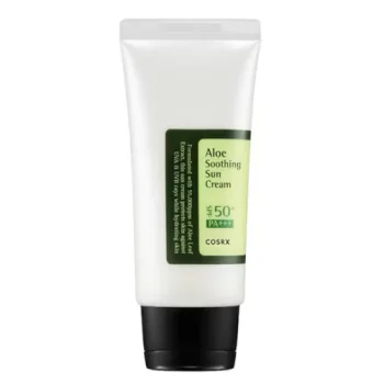كوزركس صن بلوك كريم واق من الشمس مهدئ بالصبار بعامل حماية من الشمس 50 PA+ 50مل   |   +COSRX Aloe Soothing Sun Cream ( sun block ) SPF50 -50ml