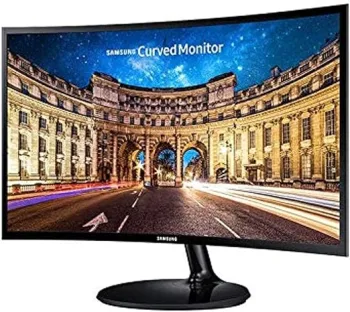 شاشة سامسونج المنحنية الاصلية HDموديل LC24F390FHMXUE مقاس 24 بوصة، متعدد الألوان، LCD، 1920 x 1080