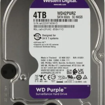 Western Digital WD42PURZ 4TB Purple Surveillance Hard Drive هارد 4 تيرا