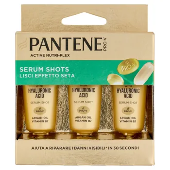 بانتين برو-في سمووث سيلك إيفكت أكتيف نوتري-بلكس سيروم شوتس.  Pantene Pro-V Smooth Silk Effect Active Nutri-Plex Serum Shots.