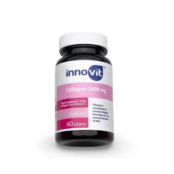 Innovit Collagen 1000 mg هو مكمل غذائي مصمم لدعم صحة البشرة. Innovit Collagen 1000 mg is a dietary supplement designed to support skin health