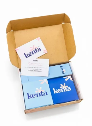 مجموعة تفتيح طبيعية من كينتا بزيت الورد وكريم كينتا  Kenta natural lightening set with rose oil and Kenta cream