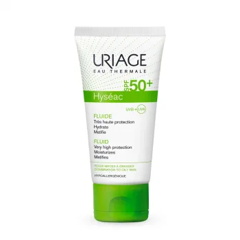واقي الشمس يورياج هيسياك فلويد   Uriage Hyséac Fluid SPF50+ sunscreen