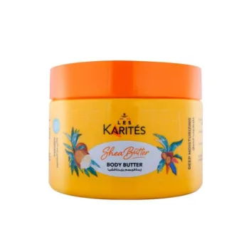 زبدة الجسم بزبدة الشيا من لي كاريت في عبوة سعة 250 مل   Les Karités Shea Butter Body Butter in a 250 ml