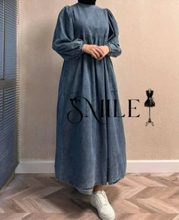 Smile New Collection Winter 👑     دريس جينز ب استايل جديد 💜💜💜  الماتريال  جينز تركي   المقاس  ل 85