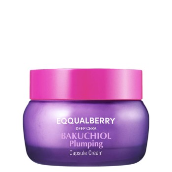 إيكوال بيري كريم الباكوتشيول المالئ للوجه لتنعيم وشد البشرة 50 مل | EQQUALBERRY Bakuchiol Plumping Capsule Cream 50ml