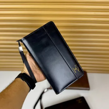 محفظة يد رجالي جلد  Men’s Leather Clutch Wallet