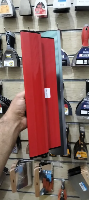 مشحاف تسويه 40 سم استانلس يد احمر