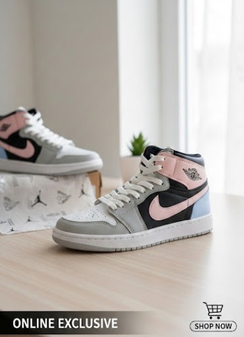 كوتشي جوردن بناتي - 👟 Jordan Girls High-Top Sneakers