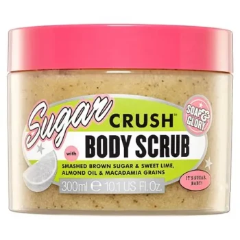 سوب اند جلوري سكر كراش مقشر الجسم بالسكر البني والليمون لتقشير وتنعيم البشرة 300 مل | Soap & Glory Sugar Crush Body Scrub with Smashed Brown Sugar & Lime 300ml