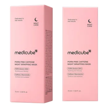 ماسك التغليف الليلي الوردي بالكافيين والـ PDRN من ميدكوب - Medicube PDRN Pink Caffeine Night Wrapping Mask- 75ml