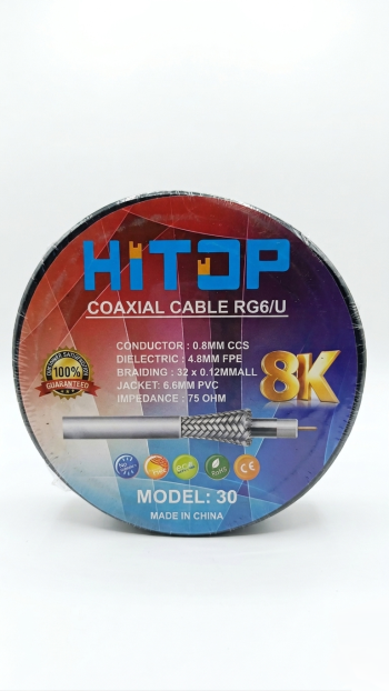 HITOP COAXIAL CABLE RG6/U (MODEL: 30)