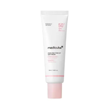 ميديكيوب كريم واقي الشمس الوردي بتقنية PDRN  50 ملي| Medicube Pdrn Pink Tone Up Sun Cream - 50 ml