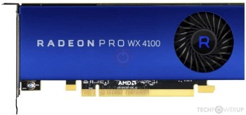 AMD Radeon Pro WX 4100 4G