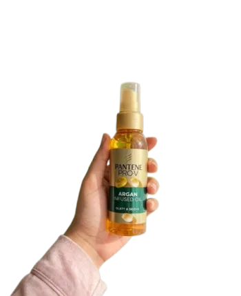 زيت وسيروم بانتين برو-في بالأرجان  لترطيب الشعر الجاف - Pantene Argan Infused Oil