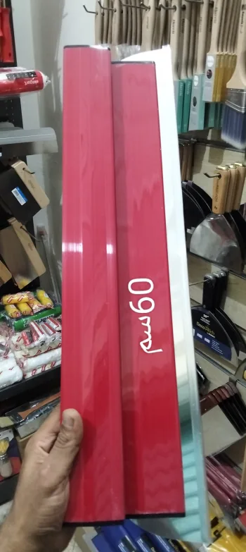 مشحاف تسويه 60 سم استانلس احمر