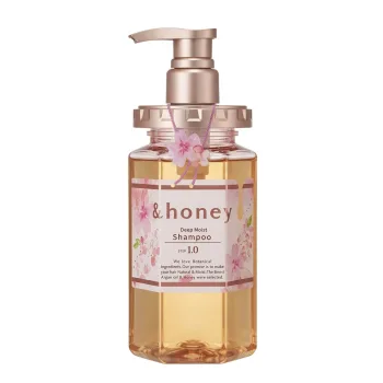 أند هوني شامبو ديب مويست ساكورا لترطيب الشعر الجاف والهايش 440 مل | &honey Deep Moist Shampoo 1.0 Sakura Limited Edition 440ml