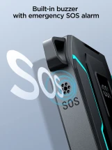 بنك طاقة JOYROOM JR-L018 بقوة 22.5 واط مع كابلات مزدوجه 20000 مللي أمبير - أسود (مع كابل USB-A إلى Type-C بطول 0.25 متر - أسود)