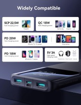 باور بانك Joyroom JR‑QP191 (موديل JR‑QP191 – 10000mAh – أسود):