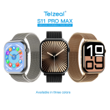 Telzeal S11 Pro Max – ساعة ذكية AMOLED مع مكالمات واضافة صور