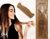 مشط خشب النيم الاصلي من Ankita