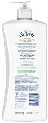 سانت ايفز لوشن ترطيب الجسم  بدقيق الشوفان وزبدة الشيا 621 مل- St. Ives, Body Lotion, Soothing, Oatmeal & Shea Butter 621 ml